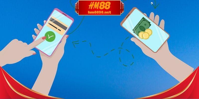Các bước nạp tiền HM88 được thiết kế rõ ràng
